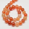 Natural Carnelian Beads Strands G-N0006-12mm-17-3