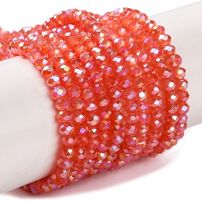 Baking Electroplate Glass Beads Strands DGLA-A039-J2mm-BM-1