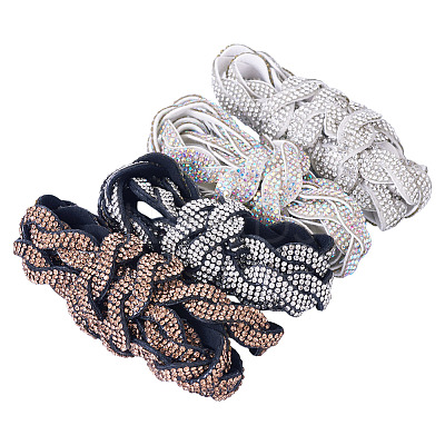 4 Yards 4 Colors Rhinestone Ribbon OCOR-TA0003-12-1