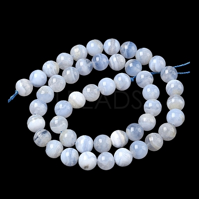 Grade A Natural Blue Lace Agate Beads Strands G-F222-29-8mm-1-1