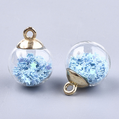 Glass Ball Pendants LS-GLAA-T003-08B-1