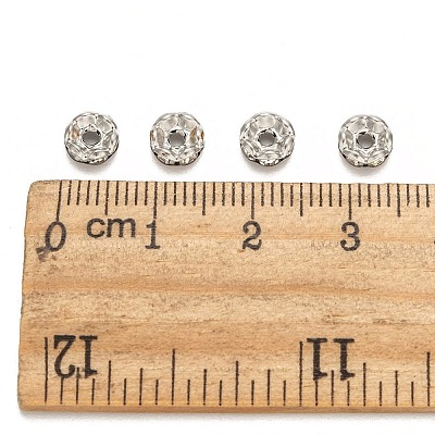 Iron Crystal Rhinestone Spacer Beads RB-A007-6MM-N-1
