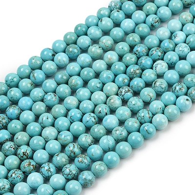 Natural Magnesite Beads Strands G-K244-02-8mm-01-1