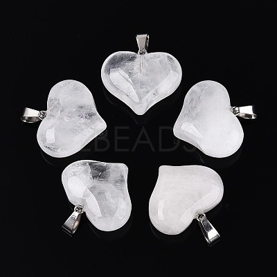 Natural Quartz Crystal Pendants G-N361-01P-05-1