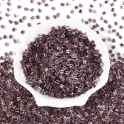 Transparent Inside Colours Glass Seed Beads SEED-T007-13K-1