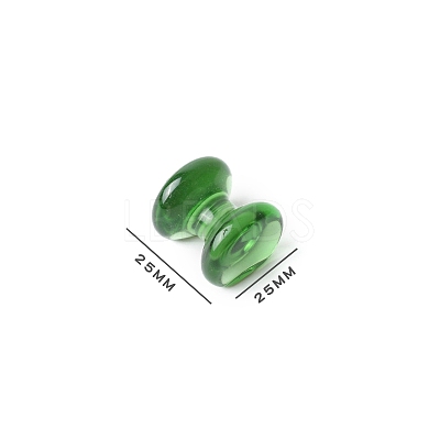 Barbell Shape Glass Chopsticks Rests PW-WG57943-04-1