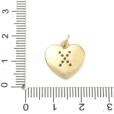 Brass Micro Pave Clear Cubic Zirconia Pendants KK-D229-01G-24-1