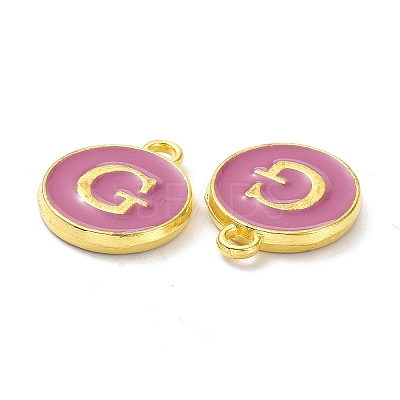 Golden Plated Alloy Enamel Charms ENAM-XCP0001-13G-1