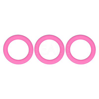 3Pcs Ring Silicone Focal Beads JX895J-01-1