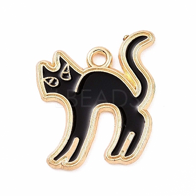 Alloy Enamel Pendants ENAM-M055-14G-1
