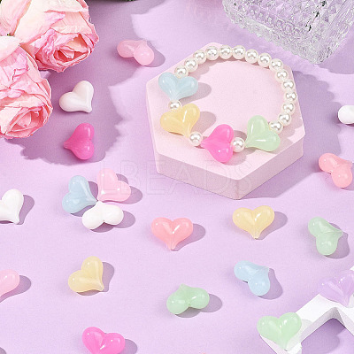 100Pcs Opaque Acrylic Beads OACR-SP0001-96-1