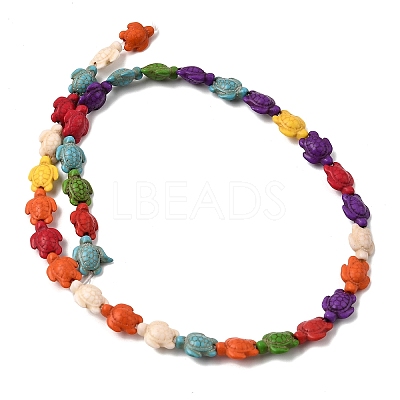Synthetic Turquoise Beads Strands G-E456-35D-8x10mm-04-1