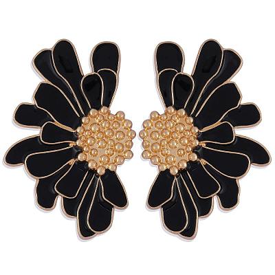 Vintage Flower Stud Earrings for Women JE1095C-1