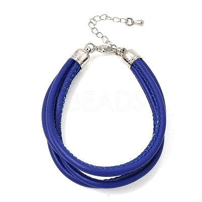 Microfiber Leather Multi-strand Cord Bracelets Makings FB-CBA983F-01P-09-1