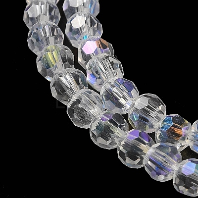Electroplate Transparent Glass Beads Strands LS-EGLA-A035-T3mm-L19-1