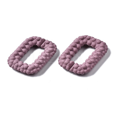 Spray Painted CCB Plastic Linking Rings CCB-Q091-009D-1