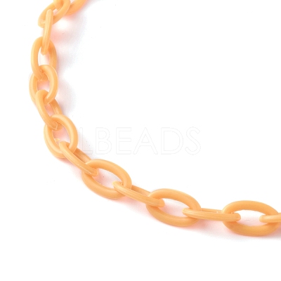 Personalized ABS Plastic Cable Chain Necklaces NJEW-JN03220-1