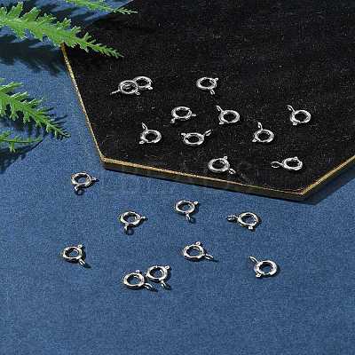 Brass Spring Ring Clasps KK-FS0001-50P-1