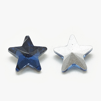 Pointed Back Glass Rhinestone Cabochons RGLA-T085-10mm-13-1