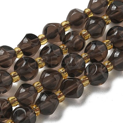 Natural Ice Obsidian Beads Strands G-K387-A09-01-1