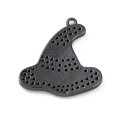 Rack Plating Brass Cubic Zirconia Pendants KK-D031-07-1