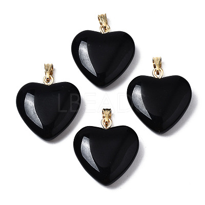 Spray Painted Glass Pendants GLAA-N035-016-H01-1