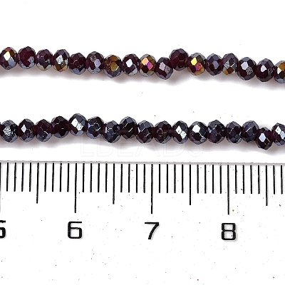 Baking Electroplate Glass Beads Strands DGLA-A039-J2MM-B22-1