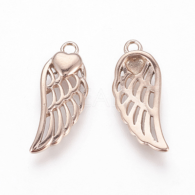 304 Stainless Steel Pendants Ion Plating(IP) LS-STAS-P217-02RG-1
