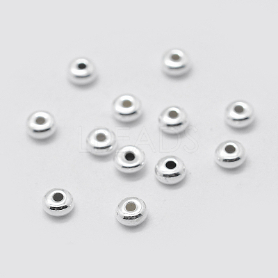 925 Sterling Silver Spacer Beads STER-K171-38S-01-1