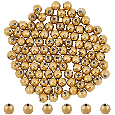 100Pcs 304 Stainless Steel Beads STAS-HY0002-23B-1