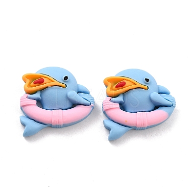 Opaque Resin Cabochons LS-RESI-C010-10B-1