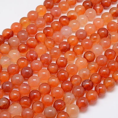 Natural Carnelian Beads Strands X-G-N0006-10mm-17-1