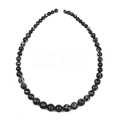 Synthetic Turquoise and Sea Shell Assembled Graduated Beads Strands GG-CBA2AE1-A07-F-1