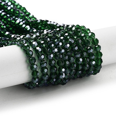 Electroplate Transparent Glass Beads Strands LS-EGLA-A035-T4mm-A10-1