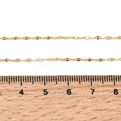 1.5MM Unisex 304 Stainless Steel Dapped Chain Necklaces NJEW-P356-10G-1