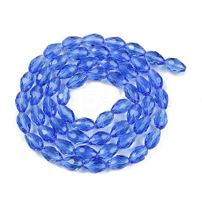 Transparent Glass Beads Strands EGLA-N013-T10mm-D10-1