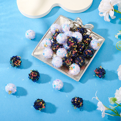 30Pcs 2 Colors Cloth Pendants FIND-TA0008-35-1