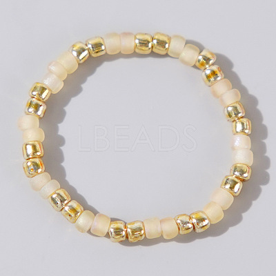 Glass Seed Beads Finger Rings for Women WO0260-1-1