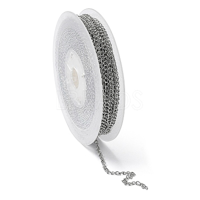 Tarnish Resistant 304 Stainless Steel Cable Chains CHS-H007-01P-1