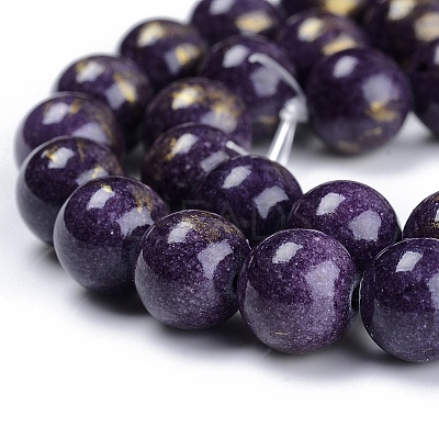 Natural Mashan Jade Beads Strands G-F670-A25-8mm-1