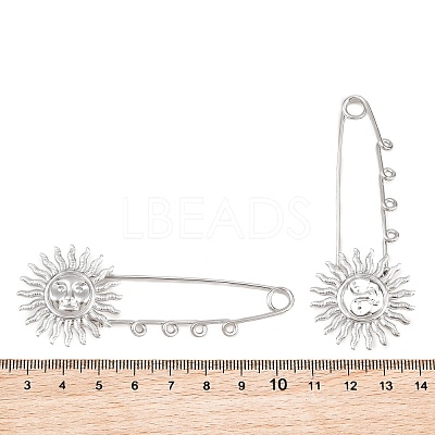 Sun 304 Stainless Steel Safety Pins Brooch Findings SA-CBA098D-13D-P-1