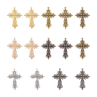 Hollow Alloy Big Pendants PALLOY-CD0001-07-1