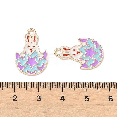 Easter Alloy Enamel Pendants LS-ENAM-I055-01KCG-09-1