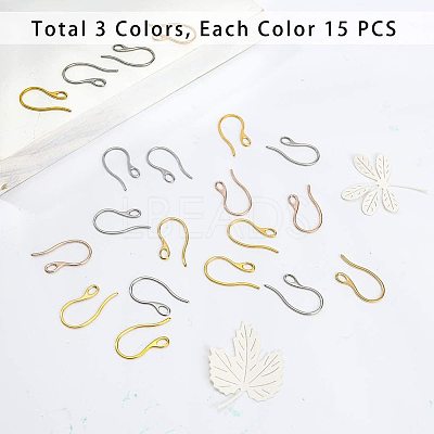 304 Stainless Steel Earring Hooks STAS-PH0019-05-1