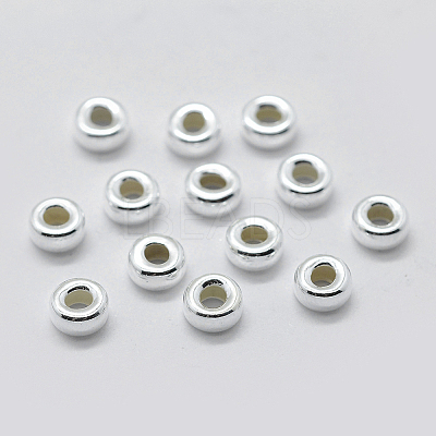 925 Sterling Silver Spacer Beads STER-K171-39S-04-1