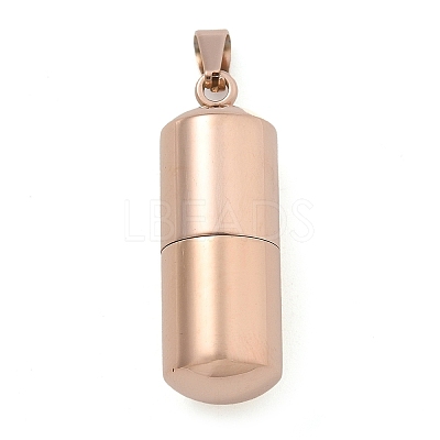304 Stainless Steel Openable Urn Ashes Pendants STAS-M084-05B-1