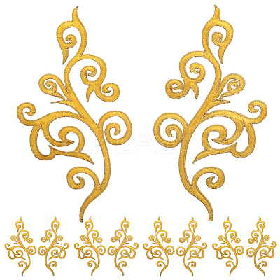 Ethnic Style Flower Pattern Computerized Embroidery Appliques PATC-WH20017-21E-1