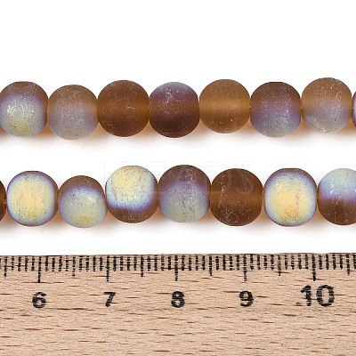 Frosted Transparent Glass Beads Strands LS-GLAA-T032-T8mm-MBB23-1