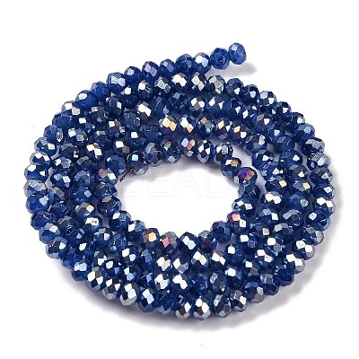Baking Electroplate Glass Beads Strands LS-DGLA-A039-J2MM-B04-1