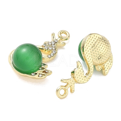 Alloy Rhinestone Pendants FIND-D044-22G-1